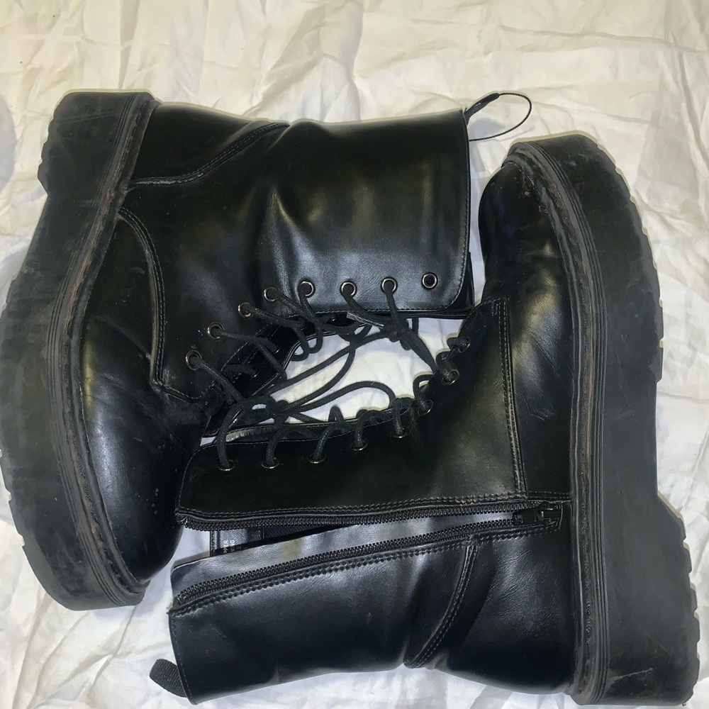 Platform boots. Size 9.5.